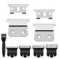 Andis T Outliner Blades - 2 Pack Silver Steel Replacement Blades for GTX Trimmer & #04710, #04521