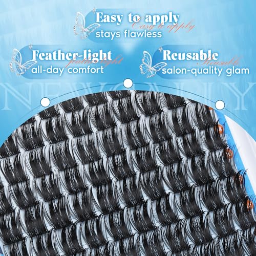 Eyelash Clusters Volume Lash Clusters Manga Spike Individual Lashes F-Volume 10-18MM