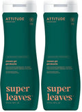 ATTITUDE Body Wash - EWG Verified Vegan Shower Gel with Red Vine Leaves - 16 Fl Oz (Pack of 2)