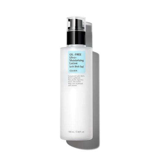 COSRX Oil-Free Lotion - Hydrating Daily Acne Facial Moisturizer with Birch Sap | 3.38 fl. oz / 100ml