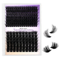 WENDY LASHES 3D-Effect Lash Clusters 100D+200D Eyelash Extensions 119PCS Wispy Lash Cluster 12-16mm Fluffy Eyelashes Cluster D-Curl Individual Lashes DIY Cluster