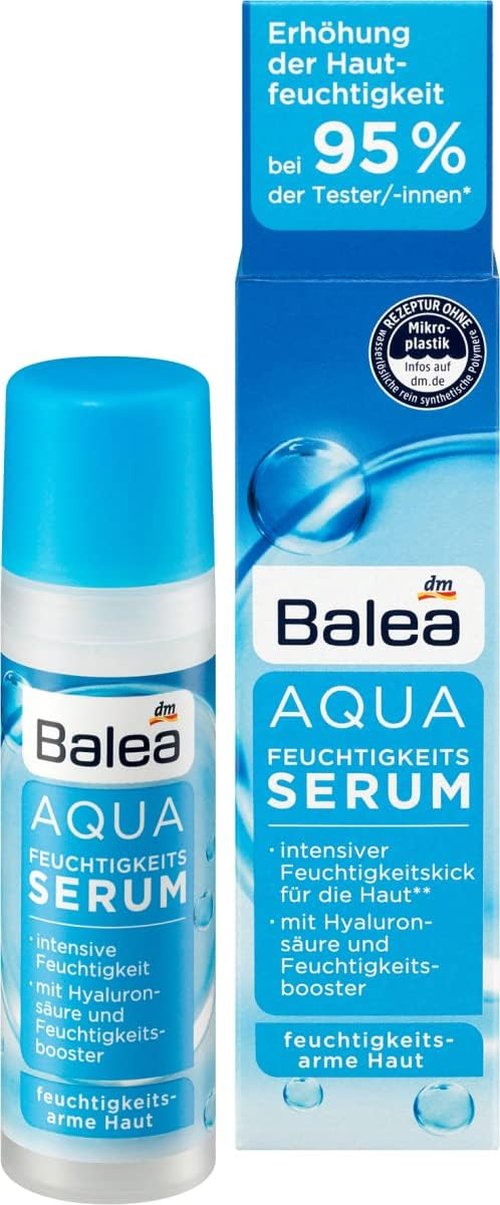 Balea Aqua Moisture Serum - Hydrating Formula for Deep Moisture | 1.01 fl. oz | Made in Germany