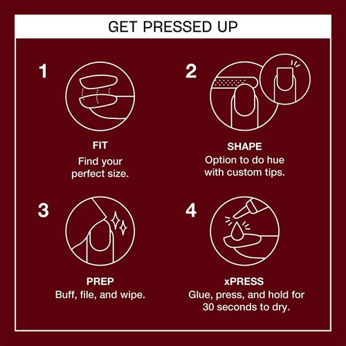 OPI xPRESS/ON Press-On Nails - Professional Nail Art Kit in Short Round, Long Almond & Coffin Shapes