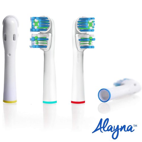 Replacement Brush Heads Compatible with OralB Braun- Best Double Clean, Pack of 20 Electric Toothbrush Replacement Heads- for Oral B Pro, 1000, 8000, 9000, Sonic, Adults, Kids, Vitality, Dual Plus!