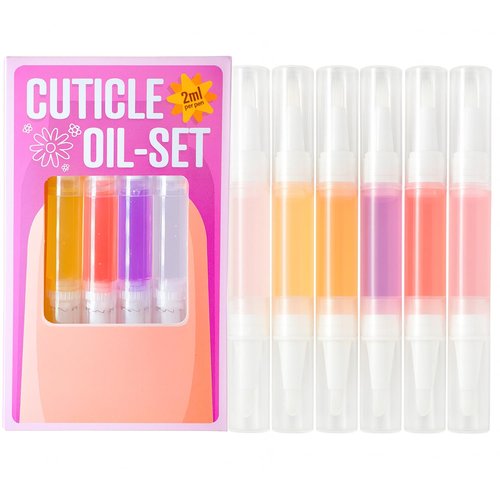 Blue J Nails Vegan Cuticle Oil Pen- Nourishing Cuticle Oil for Nails with Natural Plant-Based Ingredients Supporting Healthy Nail Growth- Nail Moisturizing Oil Softens & Hydrates Dry Cuticle- Set of 6