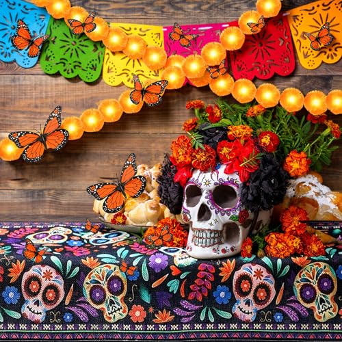 26-Piece Day of The Dead Decorations Set for Dia De Los Muertos Celebration