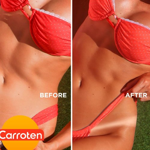 Carroten Intensive Tanning Oil Spray | Browning Tan Accelerator | Vitamin E and Carrot & Coconut Oils | Water-Resistant, Silky Hydration | Coconut Fragrance | Made in Greece | 2.3 oz (2 Pack)