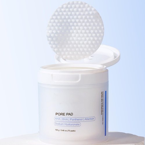Regine Switzerland Pore Texture Pads - Deep Cleansing & Pore Refining | 70 Count (5.46oz) for Oily & Acne-Prone Skin