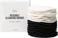 Public Goods Reusable Bamboo Cleansing Rounds - 14 Count Makeup Remover Pads with Cotton Mesh Bag | Eco-Friendly Vegan Skincare Essential