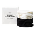 Public Goods Reusable Bamboo Cleansing Rounds | 14 Count Makeup Remover Pads with Cotton Mesh Wash Bag | Alternative to Disposable Cotton Rounds | Gentle, Machine Washable, Vegan Skincare Essential