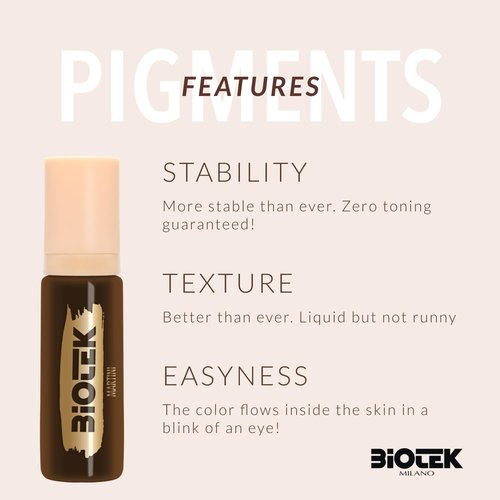 Brows Pigment for Professional Permanent Make Up - Inorganic Liquid - Dark Brown Color- Made in Italy (Martini, 0.50 Fl Oz (Pack of 1))