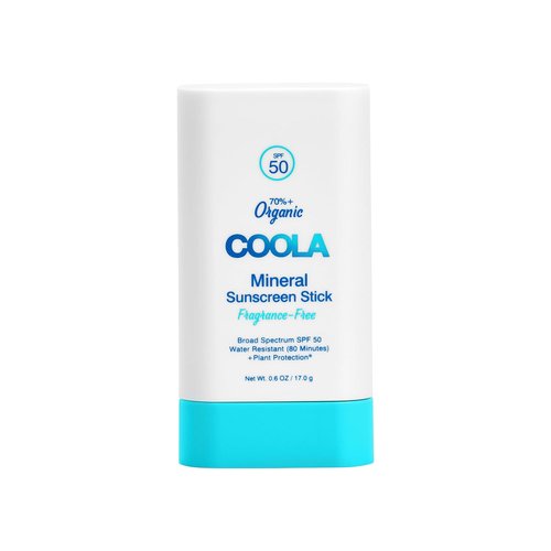 COOLA Organic Mineral Sunscreen Stick SPF 50 - Vegan, Gluten-Free Daily Skin Protection | 0.6 Oz