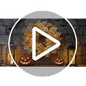 Yellow 24-Inch Pre-Lit Harvest Fall Wreath for Front Door - Thanksgiving Decor