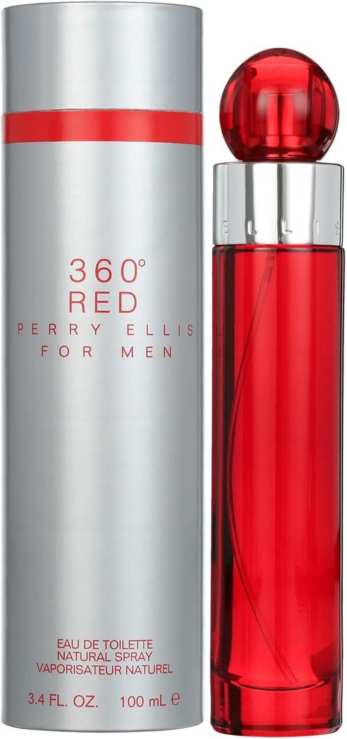 360 Red by Perry Ellis - Energizing Men's 3.4 oz EDT Spray for All-Day Freshness