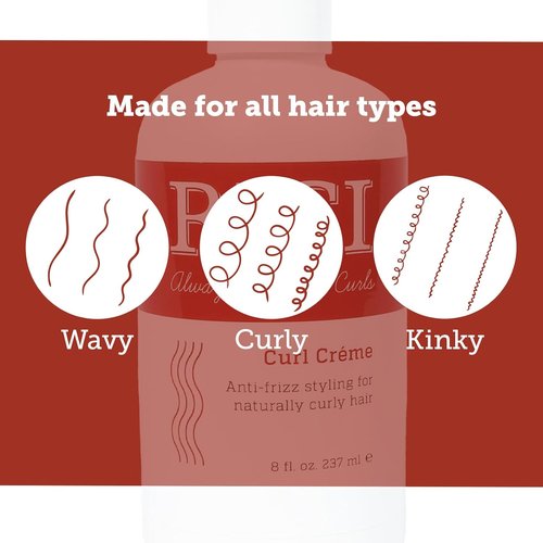 RICI Curl Creme - Anti-Frizz Styling Cream for Curly Hair | 8 Fl Oz Bottle