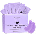 PEAUAMIE Under Eye Patches - Vitamin C & Witch Hazel Eye Mask for Dark Circles | 30 Pairs