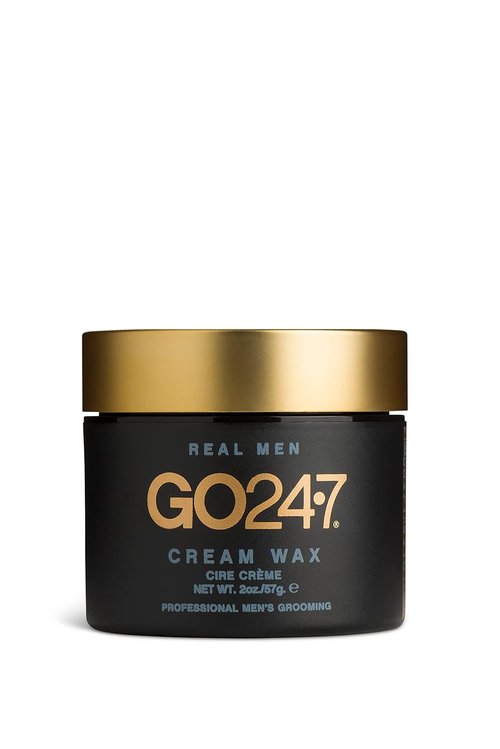 GO247 Cream Wax - Medium Hold Styling Wax for Men | Natural Finish & Lightweight Texture - 2 Oz