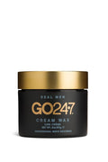 GO247 Cream Wax - Medium Hold Styling Wax for Men | Natural Finish & Lightweight Texture - 2 Oz