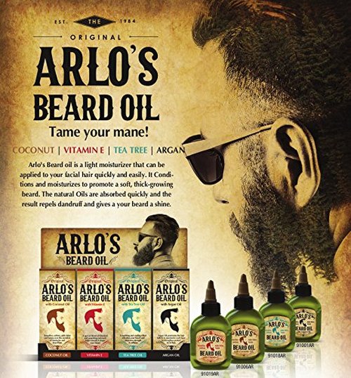 Arlo's Beard Oil - Nourishing Tea Tree Oil Formula | 2.5 Ounce Size for Healthy Beards