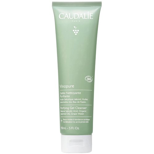 Caudalie Vinopure Salicylic Acid Cleanser - Pore Purifying Gel for Clear Skin | 150 mL