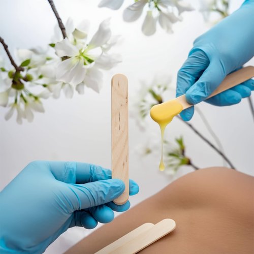 600 Pcs Wooden Wax Sticks 4.5-Inch Wood Waxing Stick Wax Spatulas Applicator Multi-Purpose Wood Popsicle Craft Sticks for Body Hair Removal, Tongue Depressors and Craft Projects