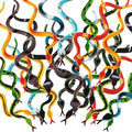 12 Pcs Small Plastic Fake Snakes Halloween Rubber Serpent Toys - Variation 12