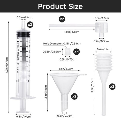 Segbeauty 10ml Perfume Refill Kit Transfer Pump, 0.34oz Large Plastic Perfume Travel Refill Tools, Dispenser Pump Funnel for Refill, 8pcs Dropper Extractor Set for Refillable Cologne Perfume Atomizer
