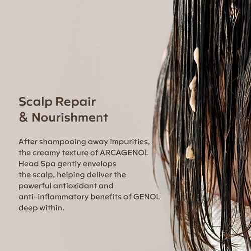 Arca Genol Head Spa & Hair Pack Hair and scalp protection with Anti-Oxidizing New Zealand made Pinus Bark Extract