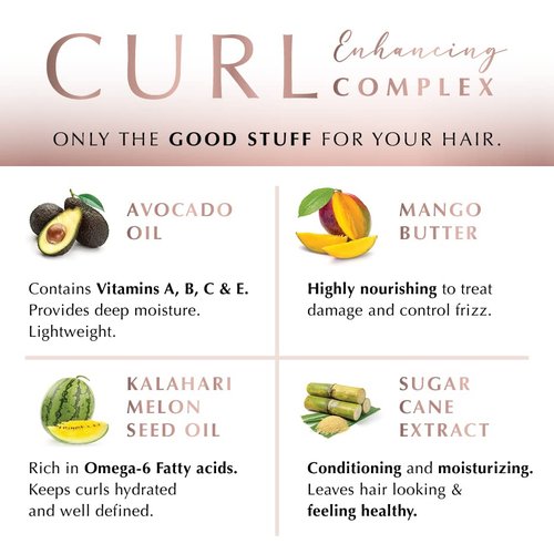ECRU New York Curl Perfect Air-Dry Foam, Air Dry Foam Curl Cream, Anti Frizz Hair Products, 4oz