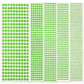 Self Adhesive Face Gem Stickers - Rhinestones for Makeup & Crafts, Green
