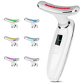 VRAIKO Lilac 7-in-1 Beauty Massager for Face and Neck - Jawline Lifting & Firming - Face Lymphatic Drainage Massager for Anti Aging Wrinkle, Forehead Lines, and Dark Circles, White