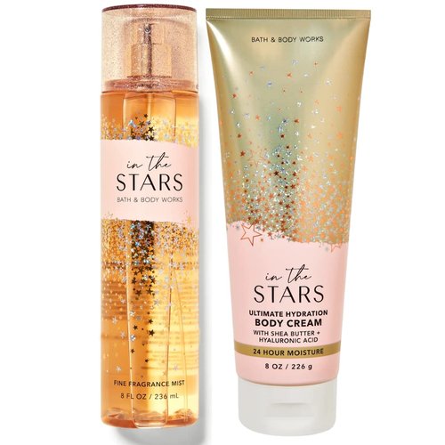 Bath & Body Works - In the Stars - 2 pc Bundle - Fine Fragrance Mist and Ultimate Hydration Body Cream,Full Size