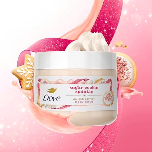 Dove Limited Edition Holiday Treats Mixed 3 Count Sugar Cookie Sprinkle Value Pack for Hydrated & Soft Skin