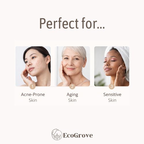 EcoGrove Konjac Face Sponge, Facial Scrubber Puff, Exfoliating Sponge for Sensitive Skin, Plant-Based Makeup Remover, Biodegradable,Face Exfoliator Tool, Konjac Sponge Face
