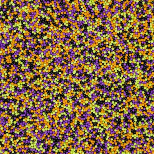 Halloween Mixed Colour Edible Pearls for Cake Decorating - 2mm Sprinkles, 3oz - Dynastang