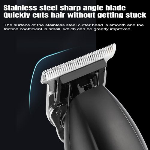 Professional Hair Clippers for Men - Cordless Beard Trimmer Electric Razor Foil Shavers, Barber Clippers Hair Trimmer Rechargeable Hair Grooming Kit, LCD Display, Gifts for Men (Black)