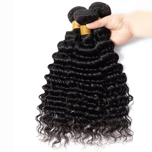 18 20 22 Inch Water Wave Bundles Human Hair 3 Bundles Brazilian Remy Hair 50 Grams/Bundle 10A Grade Unprocessed Virgin Hairs Water Wave Bundle Weaves Extensions for Black Women