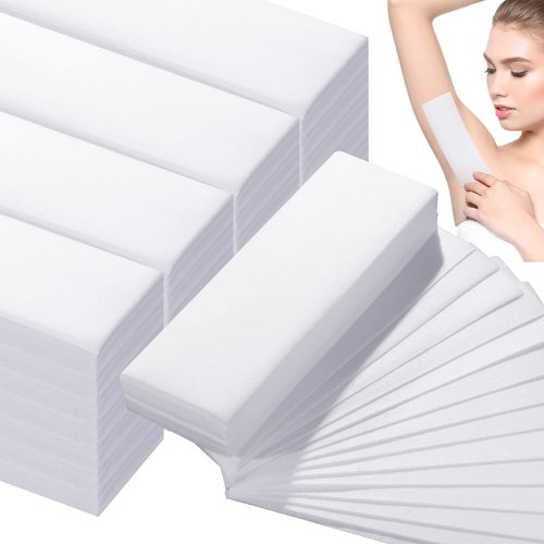 Leelosp 1000 Pcs Wax Strips for Hair Removal Non Woven Skin Body Facial Bikini Beauty Waxing Sheets Soft Wax Strips Paper Hair Removal Patch for Women Men Arms Legs Back Body Underarm Eyebrow Armpit