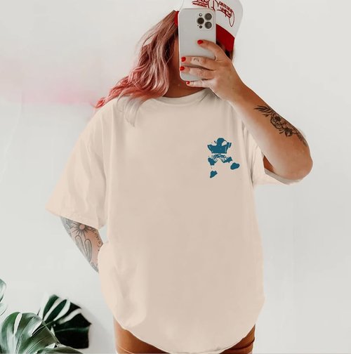Skiennix Oversized Concert Album Shirt - Stylish Rock Band Tee for Women | Perfect Music Festival Outfit