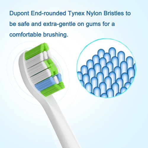 Pisonicleara Replacement Toothbrush Heads(10-pc) Compatible with Philips Sonicare Electric Tooth Brush Electric Tooth Brush Refill 4100 Hx6920 Hx9023