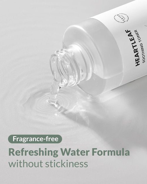 HERBNOTE Heartleaf Soothing Moisture Toner - Low pH, 80% Heartleaf Extract, Enriched with Houttuynia Cordata & Green Tea, Clinically Tested, No Irritation - Ideal for Sensitive Skin, 6.76 f l. oz