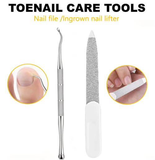 Toenail Clippers for Seniors Thick Toenails, Angled Head Large Toe Nail Clippers Set for Men with Long Handle, Heavy Duty Ingrown Toenail Clippers with Wide Jaw, Fingernail Clipper with Catcher