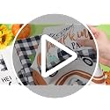 Fall Kitchen Towels Set - 4 Pack 16x24 Inch Autumn Decor Dish Towels