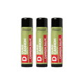 Duke Cannon Balm Tactical Lip Balm 3-Pack with SPF 15, 0.56oz – Premium Lip Protector with Organic Ingredients, Fresh Mint Flavor, Natural Beeswax, Coconut & Shea Butter, UV Protection