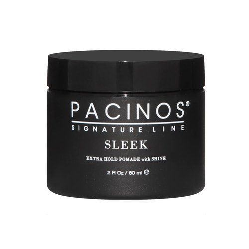 Pacinos Sleek - Extra Hold Pomade for All Hair Types | Long-Lasting Shine, 2 fl. oz.