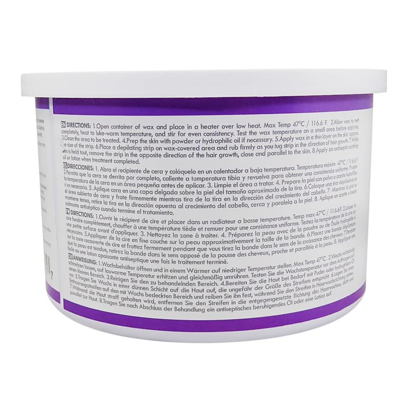 Waxness Spa Choice Assorted Soft Wax Tins 14 oz Pack of 3 - Rose, Lavender Zinc Oxyde
