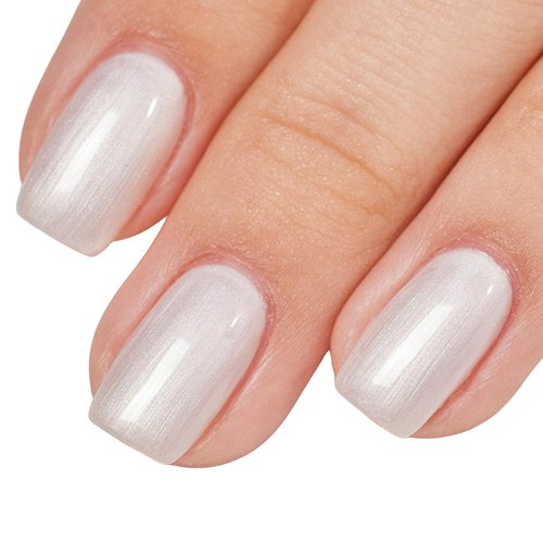 MEMEDA Pearl White Glitter Gel Polish - 8ML Shimmer Mermaid Soak Off UV Gel for Salon & DIY Manicure