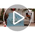 Christmas Beach Throw Blanket 50x60 Inch Cozy Holiday Decor for Sofa Bed