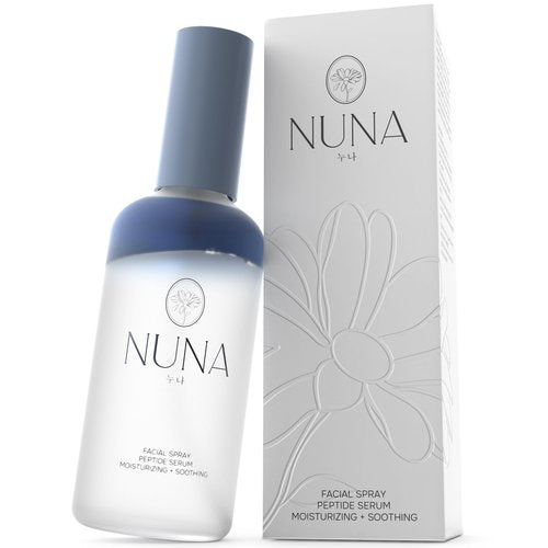NUNA Ultra Hydrating Face Serum Spray with Peptides, Niacinamide, Hyaluronic Acid & Botanical Extracts – Korean Lightweight Moisture Boost Facial Mist & Setting Spray for Makeup – 3.38 fl oz