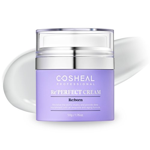 COSHEAL Re’Perfect Cream 1.76 oz, Anti-Aging Moisturizer with Peptides, Collagen & Elastin for Wrinkle Reduction, Firming & Skin Barrier Care, Hypoallergenic, Korean Skin care